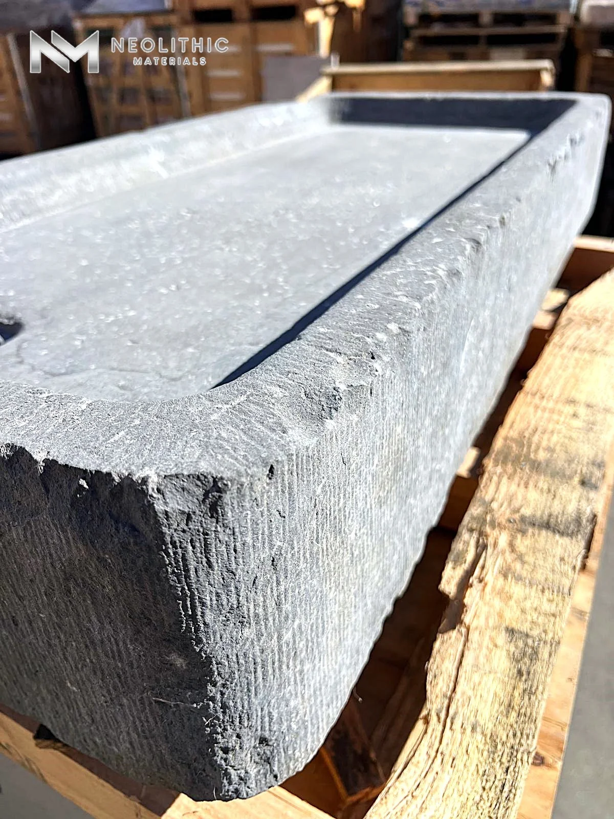 Antique Belgian Bluestone Sink - Image 11